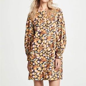 WHIT poplin printed mini dress